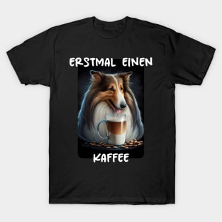 Collie - First A Coffee (de) T-Shirt